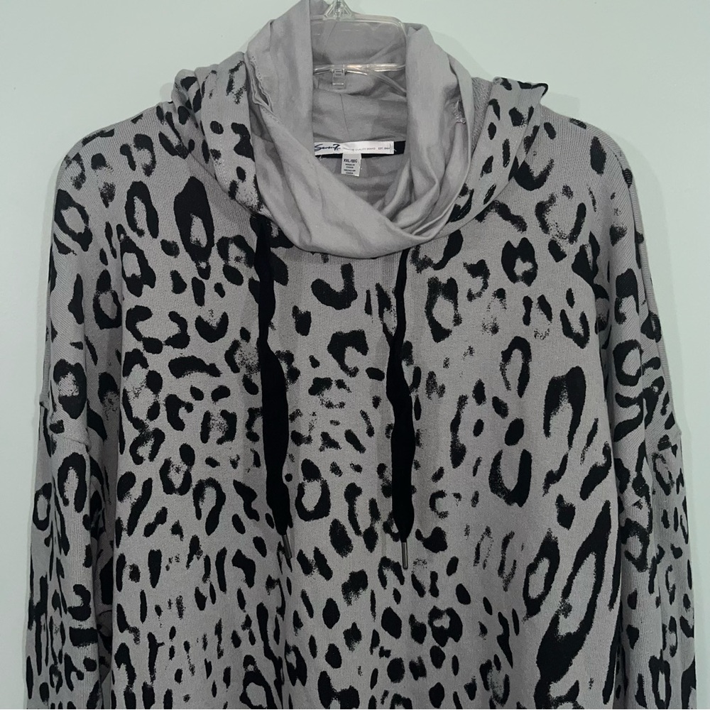 NWT Seven7 size XXL mask hoodie animal print - Picture 2 of 11